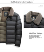 Top Grade Graphene Warmth Technology Men's New Winter Parka Jacket Windbreaker Diamond Quilted Bubble Puffer Coats