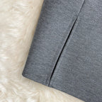Women's Skirt Solid High Waist Work Pencil Skirt 2026 New Fashion Ladies Slim Fit Split Office OL Skirt Grey Red Black Skirts