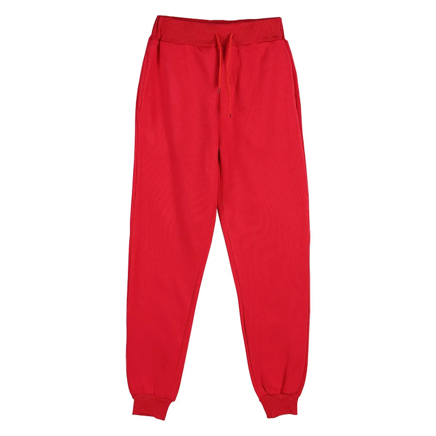 2026 New Joggers Sweatpants Men and Women Elastic Waist Lose Casual Trousers white beige pink yellow Hip Hop Mens Sweat Pants