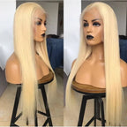 13x4 13x6 HD Transparent Full Lace Frontal Wigs 613 Blonde Colored Straight Human Hair Wig Lace Front Wigs For Women 46 Inches