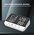 Blood Pressure Monitor Arm Cuff Tensiometer Tonometer Digital Voice Sphygmomanometer Electronic Medical BP Monitors Rechargeable