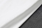 Heavyweight Impermeable 300g Carbon Matte Pure Cotton Thick Short Sleeved T-shirt Men and Women Pure White Simple Base Shirt