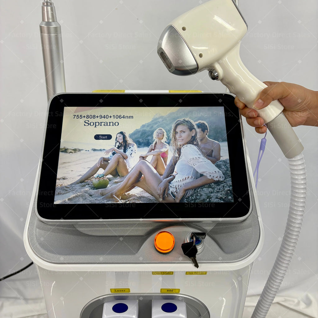 FAC 5000W 2 IN 1 Professional 4 Wave 808 Diode Laser Permanent Painless Hair Removal Picosecond Laser Tattoo Removal Machine