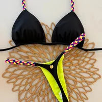 Bikini Print Swimsuit Beach Sexy Ladies Swimwear Seaside Vacation