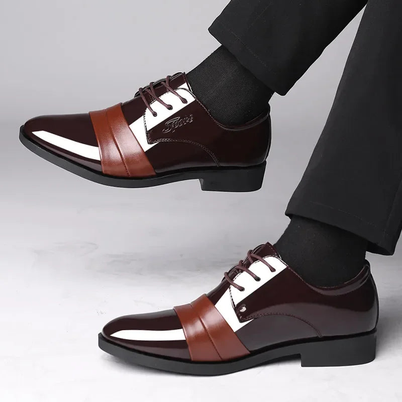 Business Dress Shoes Man Official Leather Casual Social Shoe for Men High Quality Fashion Footwear Office Elegant and Classic 39