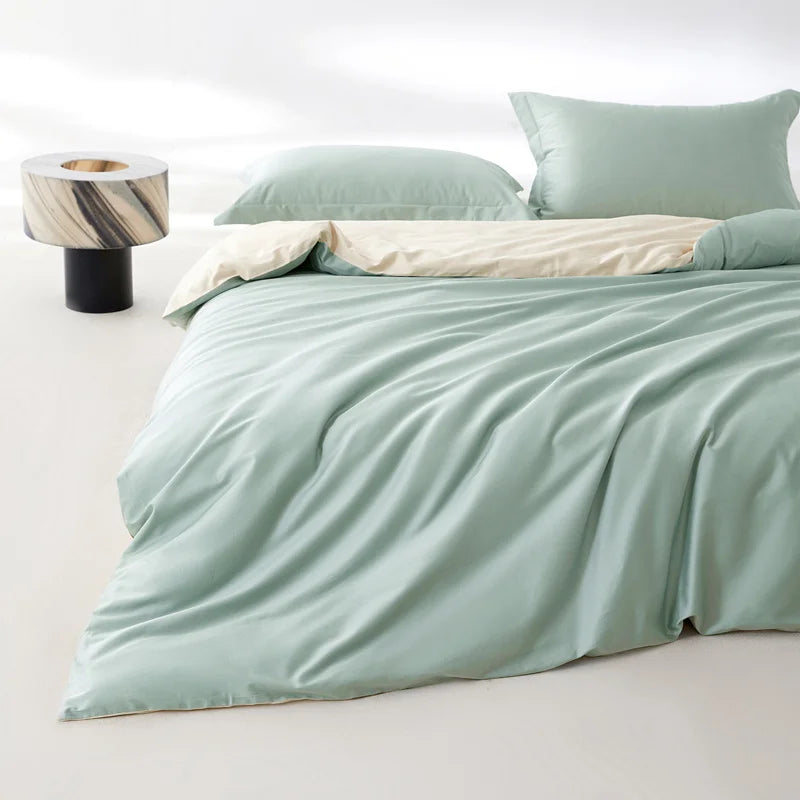 1pc Egyptian Cotton Duvet Cover Solid Color 100% Cotton 800 Thread Count Quilt Cover Korean Minimalist Style Bedding Ultra Soft