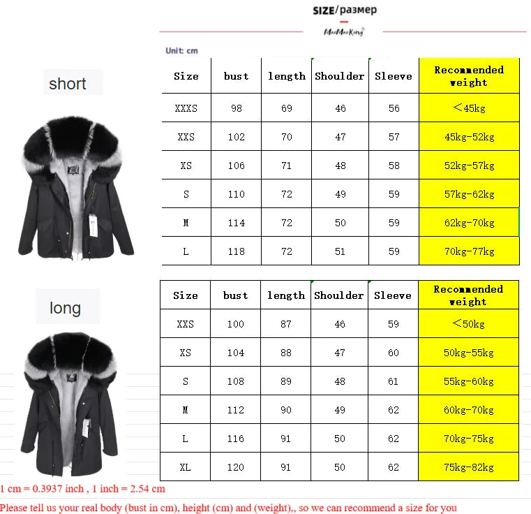 MAOMAOKONG 2025 & 2026 Real Fur Coat New Fashion Fox Fur Collar Winter Women's clothing Removable Lining Thickened Jacket Short Parka