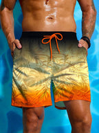Tropical Plants 3D Print Board Shorts Men Oversized Surfing Drawstring Beach Sports Pants Swimwear Swimsuits Trunks Kid Clothing