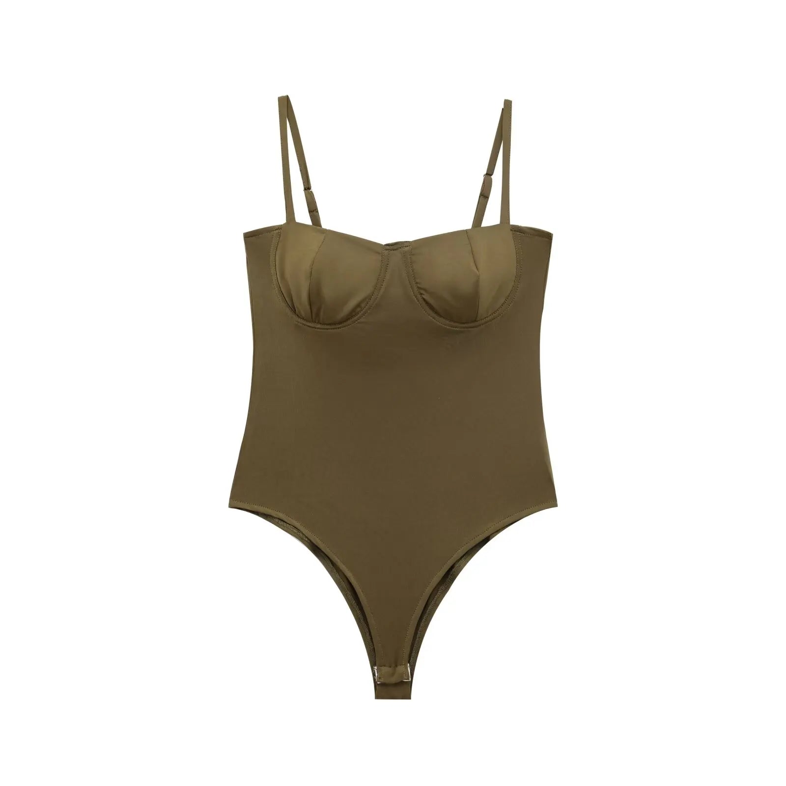 Zevity 2026 Women Sexy Spaghetti Strap Inner Style Beach Wear Bodysuits Ladies Soft Slim Swimsuit Playsuits Mujer Rompers LS9043