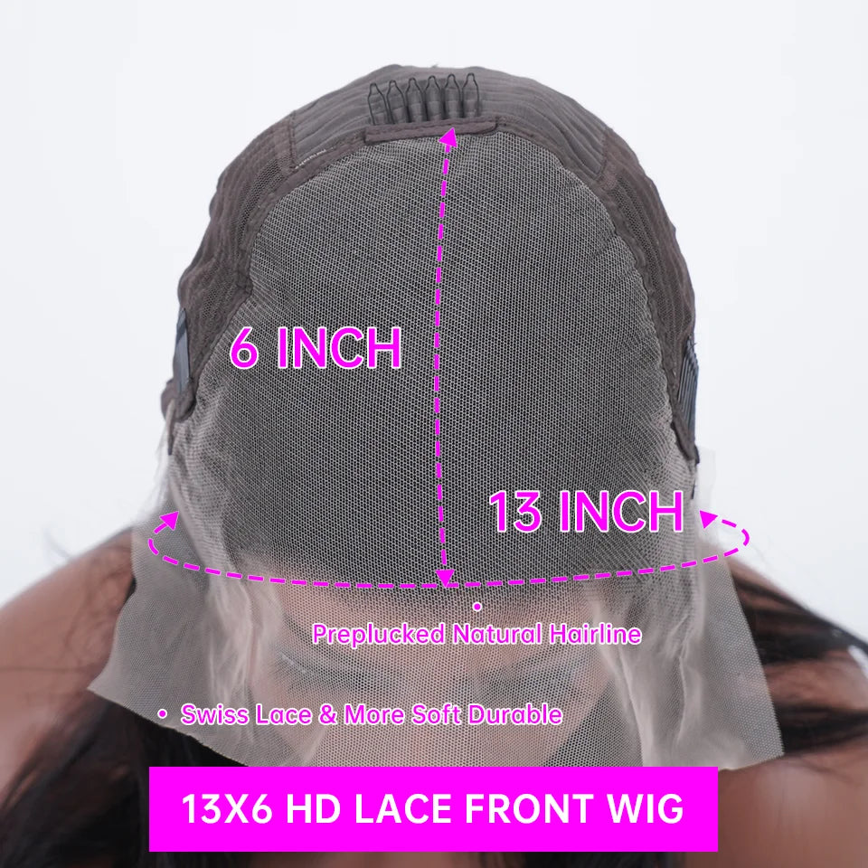 Highlight 13x6 Hd Lace Frontal Wig Human Hair Body Wave  Honey Blonde Brown Human Hair Wig P4/27 Colored Wig