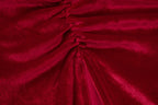 Women Elegant Long Sleeve Party Evening Velvet Bodycon Split Pencil Midi Dress Spring Autumn Clothes