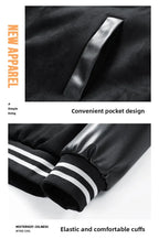 American Retro Suede Baseball Jacket Men's Spring Autumn Casual Leather Sleeve Outerwear JK819 Public Version Couple's Style