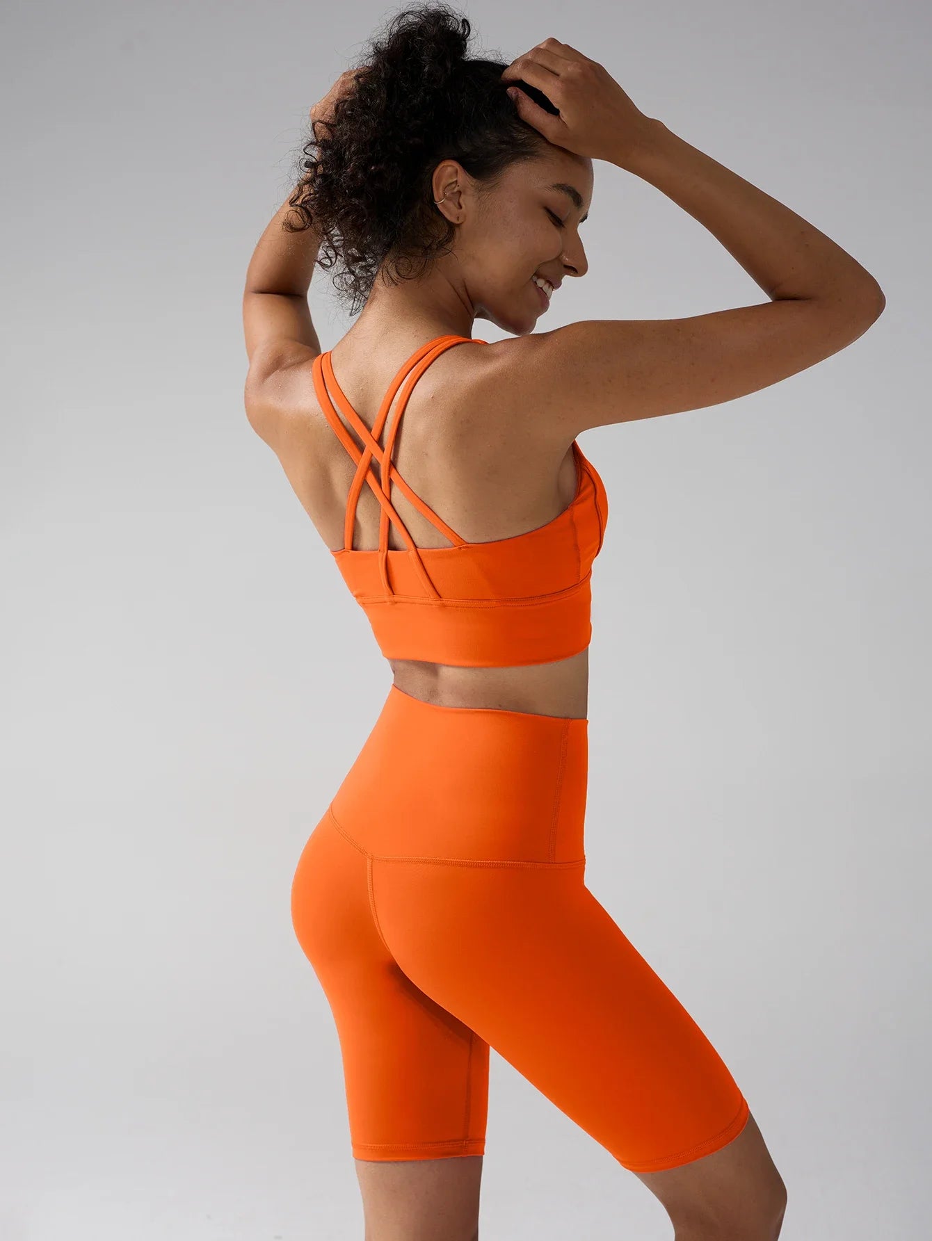 Workout Sportswear 2PCS Piece Female Women Active Wear Sports Tank Top Women Gym Workout Leggings Booty Bum Leggings Secondary image