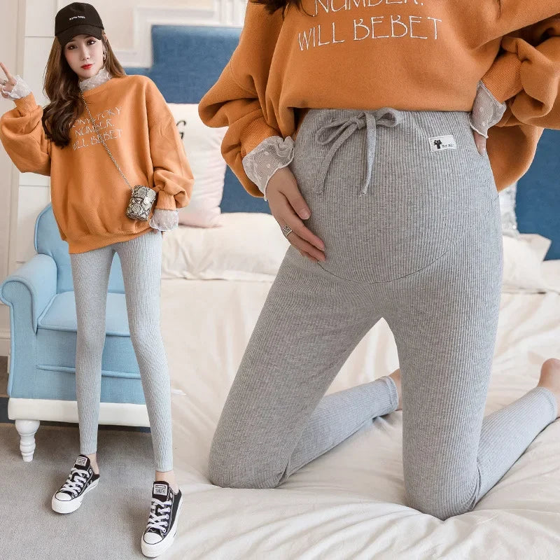 Casual Leggings For Pregnant Women Elastic High Waist Stripes Pants Pregnancy Sports Clothes Maternity Fitness Trousers Skinny Secondary image