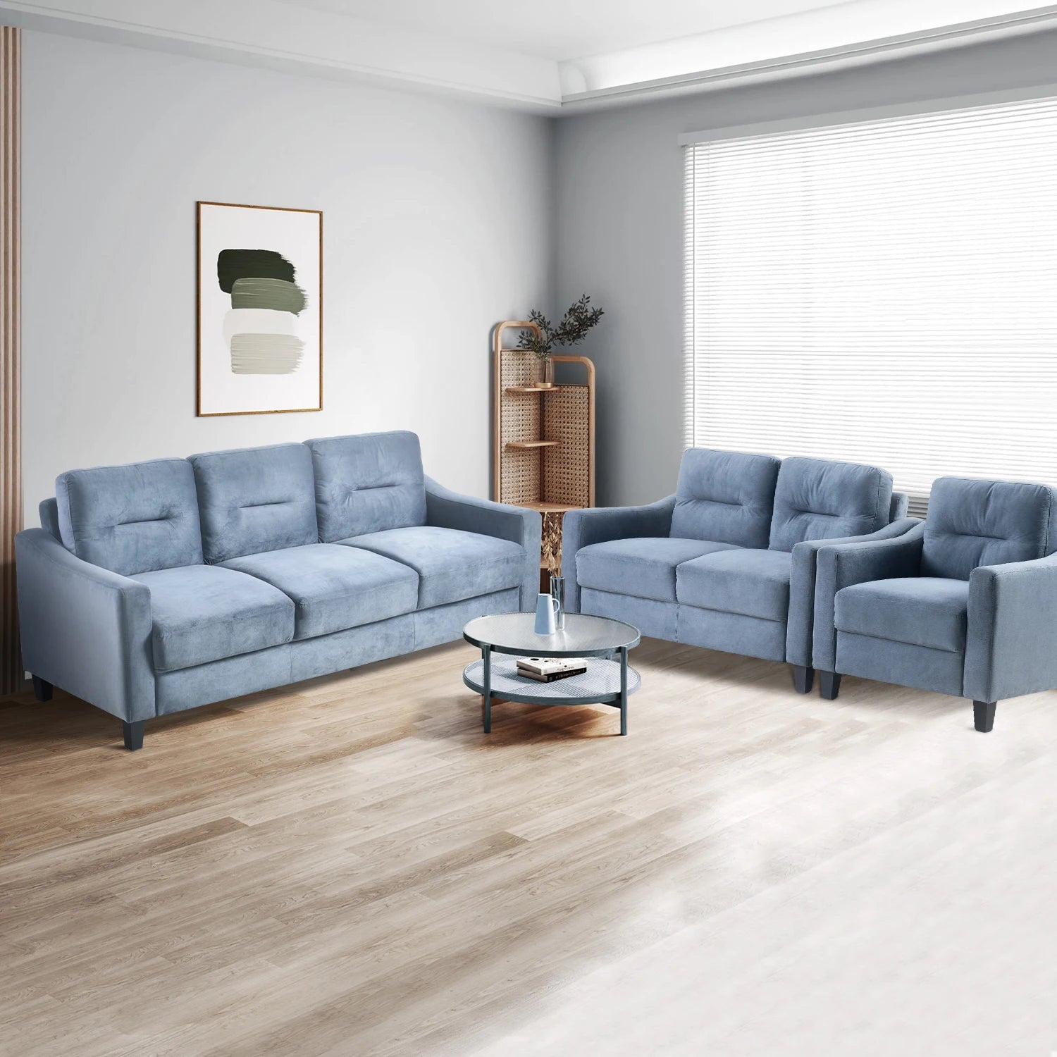 Comfortable Sectional Sofas for Living Room, Small Spaces - Chenille Fabric, Sturdy Frame, Modern Design
