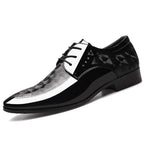 Oxfords Leather Men's Shoes Casual Dress Men Lace Up Breathable Formal Office for Man Big Size 38-48 Flats 2026