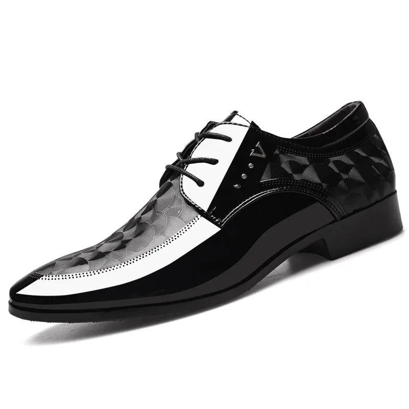 Oxfords Leather Men's Shoes Casual Dress Men Lace Up Breathable Formal Office for Man Big Size 38-48 Flats 2026