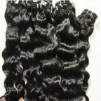 Raw Loose Curly Bundles Indian Human Hair 12A Grade Cuticle Aligned Wavy Human Hair Extensions Weft Big Spiral Curl Hair Bundle