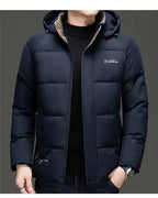 Top Grade Designer New Brand Men Parka Jacket Thick Casual Fashion Hooded Cropped Windbreaker Quilted Bubble Coats  Mens Clothes