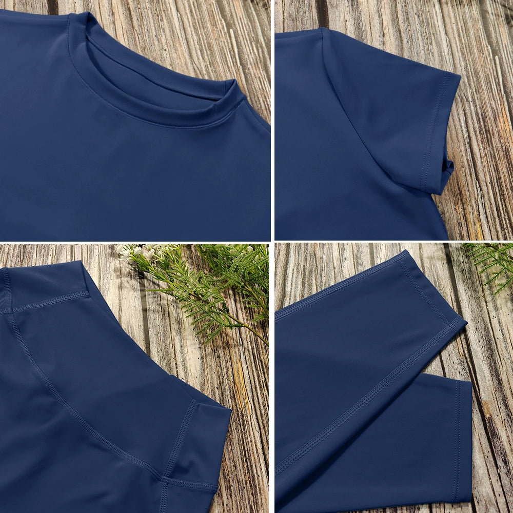 2-Piece Yoga Set – Crop Top & High Waist Leggings