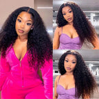 Mongolian Kinky Curly Human Hair Bundles Natural Jerry Curl Remy Hair Weave Bundle Raw Human Hair Extensions 1 3 4 Bundles Deal