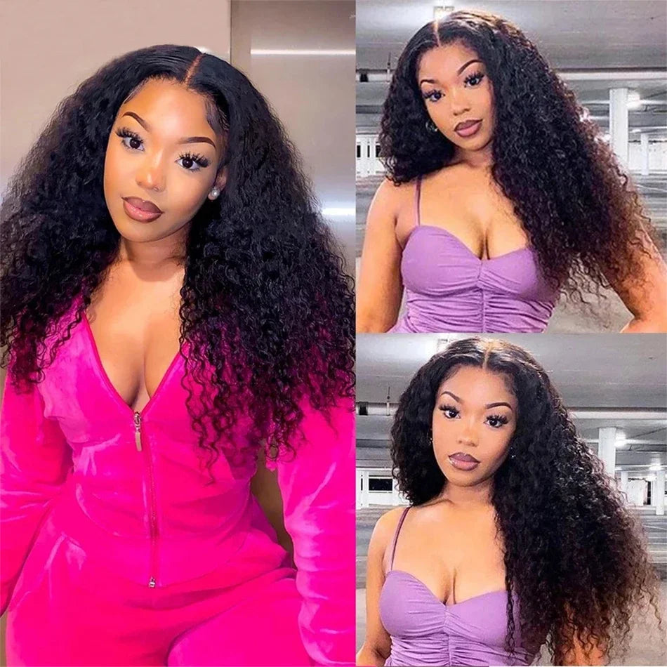 Mongolian Kinky Curly Human Hair Bundles Natural Jerry Curl Remy Hair Weave Bundle Raw Human Hair Extensions 1 3 4 Bundles Deal
