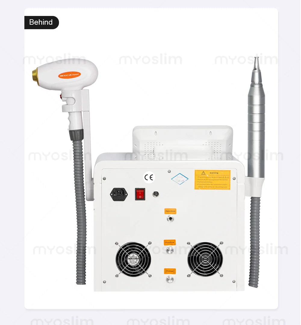 2IN1 Picosecond 808nm Diode Laser Hair Removal Machine Alexandrit 5000W Permanent Painless Tattoo Cooling Body Removal Equipment