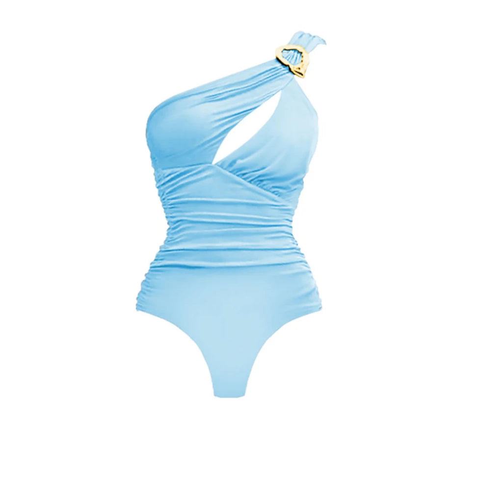 2026 Shiny Flower Swimsuit Desire Swim Suit Luxury Women Swimwear Sexy Bikini Deep V Monokini Beachwear Bodysuit Bathingsuit