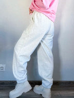 Thick Warm Fleece Sweatpants Women Winter Straight Leg Pants Gray Velvet Trousers Pants Jogger For Women Sweatpants Outfits