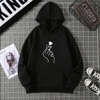 2025 Winter New Women's Hoodie High Street Unisex style Double Pockets Sweatshirts Outerwear Plus-Size Women's Clothing CYXX241
