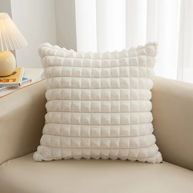 Faux Fur Pillow Case Cushion Covers 45x45cm Home Decorative Throw Cushion Cover Sofa Cushion Cover Winter Christmas Decoration