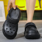 Summer Men's Thick-Soled Non-Slip Breathable Toe-Cap Sandals Casual Beach Slippers