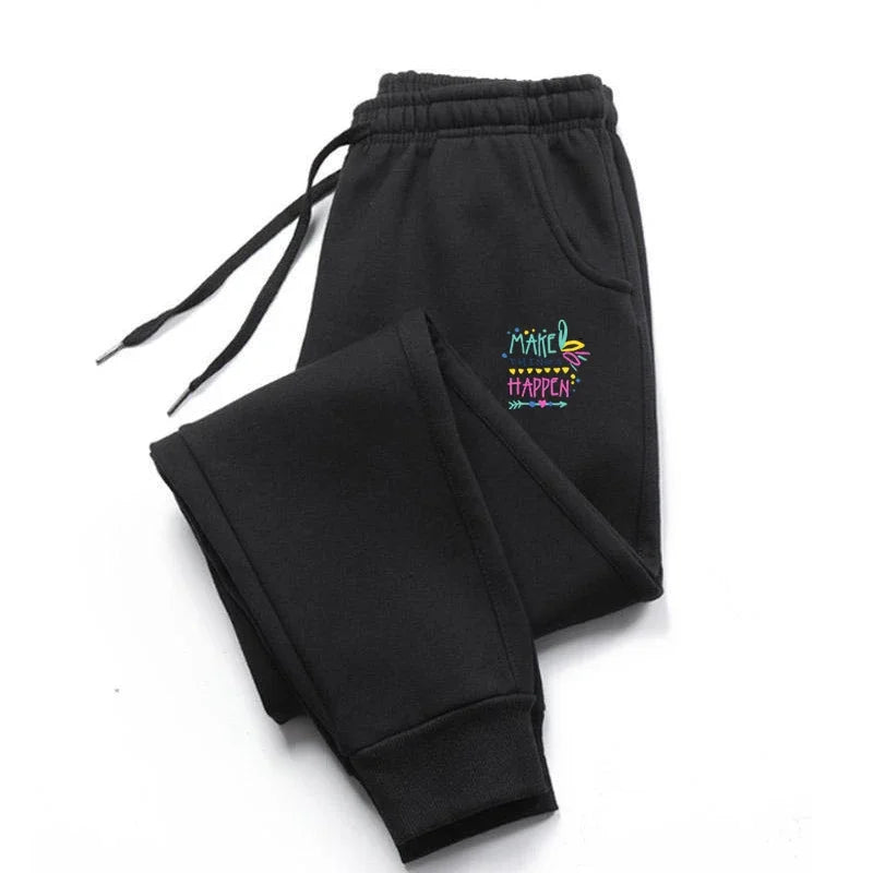 High Quality Fashion Versatile Womens Mens Outdoors Elastic Waist Jogging Casual Sweatpants Sport Trousers