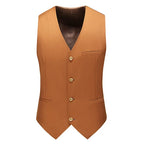 YASUGUOJI New Wedding Dress High-quality Men's Fashion Design Suit Vest Plus Size Men's Business Casual Suit Vest 15-colors