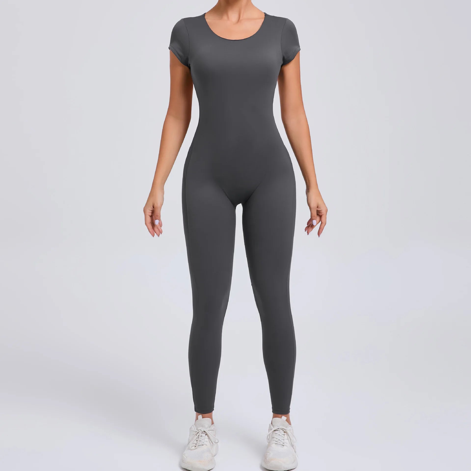 2026 Yoga Jumpsuit Fitness Sports Overalls Gym Clothing Set Wear Pilates Workout Clothes Women Short Sleeves Outfit Activewear