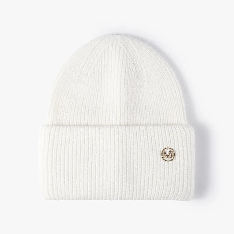 Women Winter Hat Real Rabbit Fur Winter Hats For Women Fashion Warm Beanie Hats Women Solid Adult Cover Head Cap