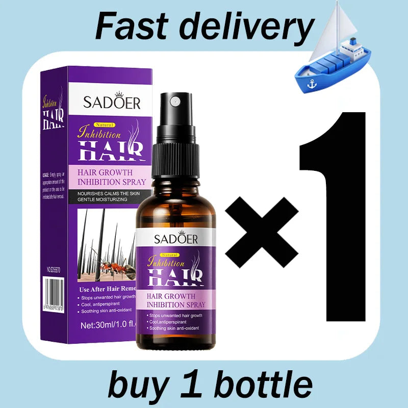 Natural Hair Inhibiting Spray Gently Soothes Nourishes Skin Painless Depilatory Agent Inhibits Hair Growth in Chest Armpit Thigh