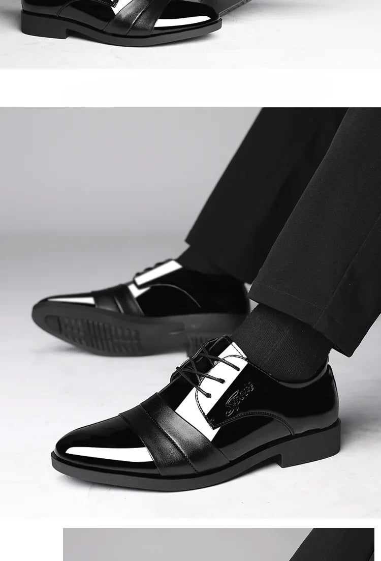 Business Dress Shoes Man Official Leather Casual Social Shoe for Men High Quality Fashion Footwear Office Elegant and Classic 39