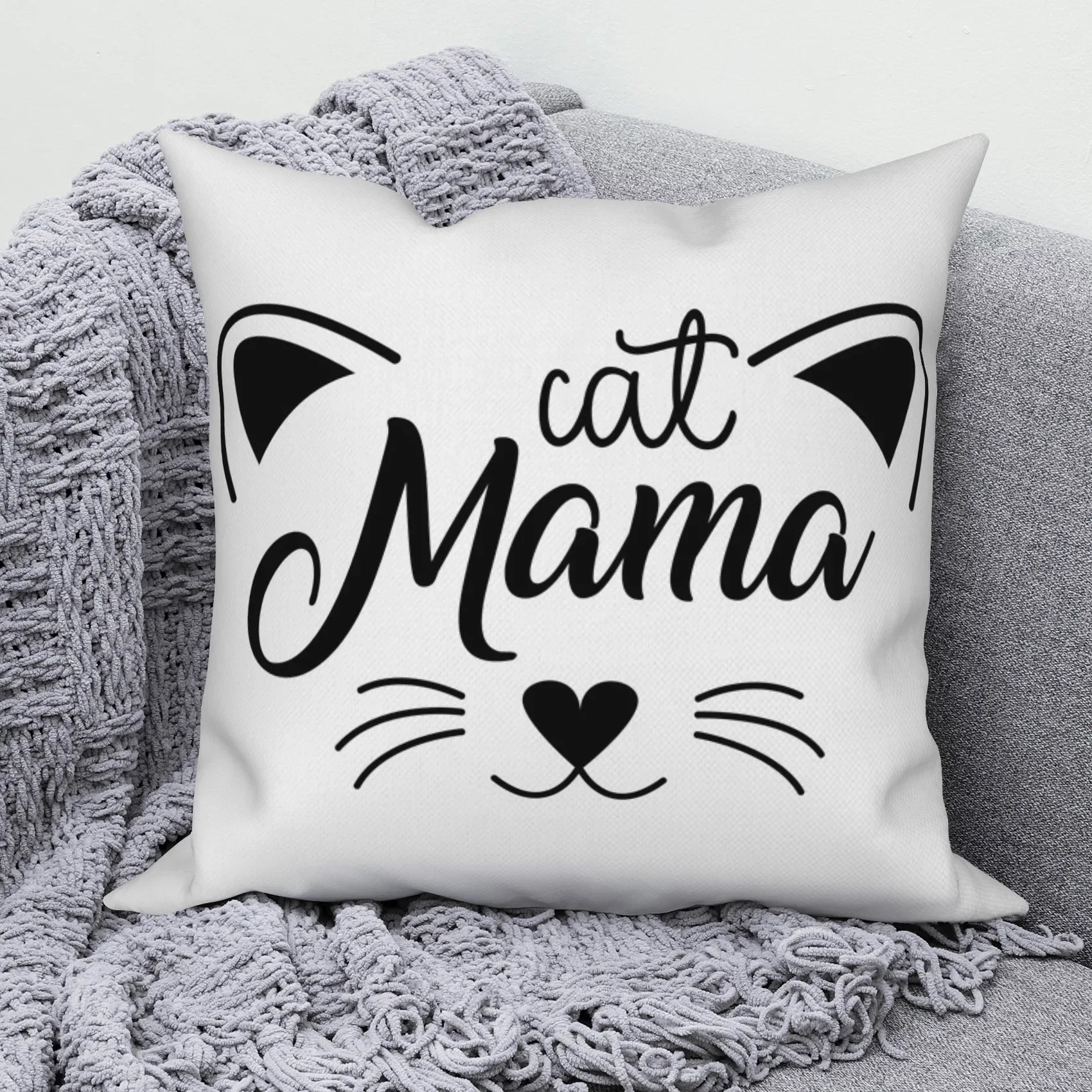 Modern Sofa Decorative Pillowcase Home Decor Set Cute Cat   Cushion Cover Throw Pillow