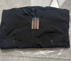 TRAF 2024 New Fashionable Shark Skin Soft Shell Jacket Men's Tactical Windproof Waterproof Jacket Men's Jacket Hooded Jacket