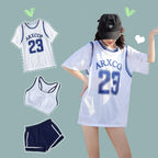 Korean Bikini Sets Women Vacation 3 Pieces Summer Popular New Fashion Beachwear Chic Slim Sexy Swimsuits High Waist Soft Ladies