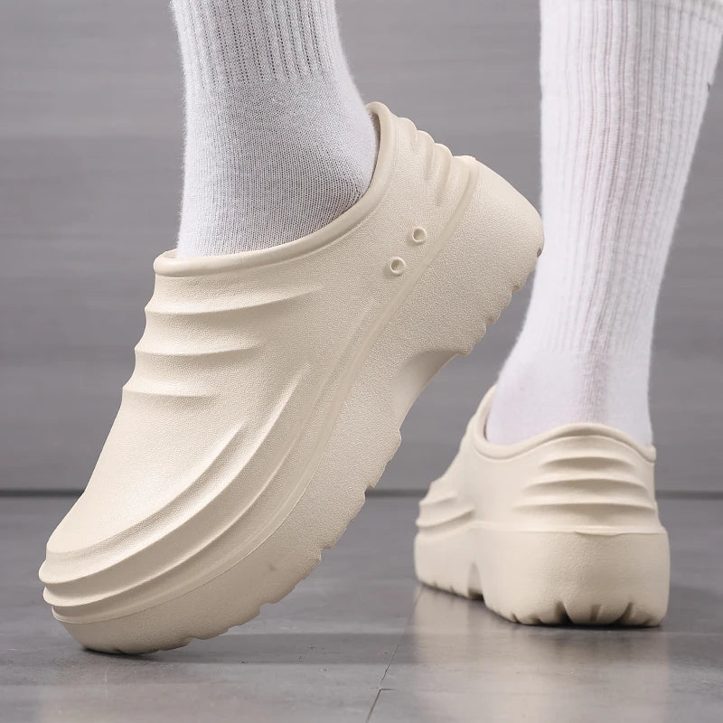 Work Shoes Waterproof, Oil-Proof, Non-Slip, Thick-Soled, Wear-Resistant, Special Soft-Soled Labor Protection Shoes for Kitchen C
