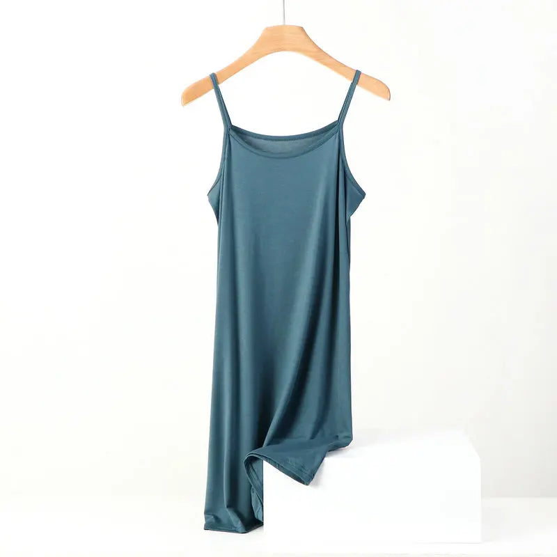 XL-8XL Vestido Mujer Plus Size Sling Night Dress Women Sexy Cotton Nightgowns Female Loose Homewear Nightshirt ночнушка женская Secondary image