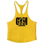 Gym Bodybuilding Tank Tops Fashion Y-back Suspenders Vests Cotton Breathable Sleeveless Singlets Mens Fitness Muscle Sport Shirt