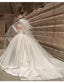 Satin Light Wedding Dress French Strapless Sleeveless Main Yarn High-end Heavy-duty Plus Size Outdoor Yarn For Brides Customized