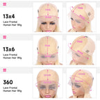 Body Wave 360 Lace Frontal Wigs 613 Human Hair Wig Vietnamese Raw Hd Lace Frontal Wig 13x6 Preplucked 13x4 Blonde Lace Front Wig
