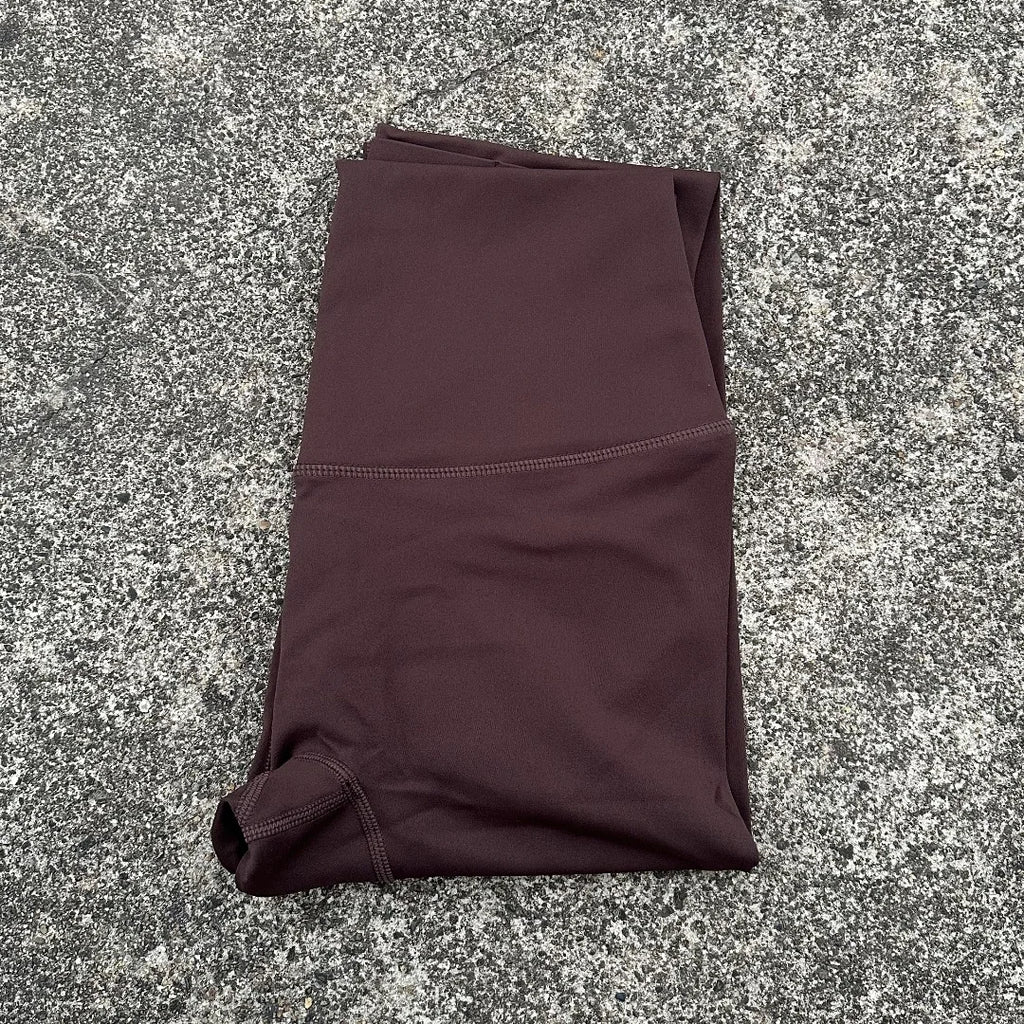 Solid Color Back Waist Pocket High Waist Yoga Legging Women Sport Cropped Pants Butter Athletic Gym Comprehensive Training Jog