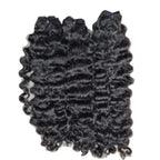 Raw Loose Curly Bundles Indian Human Hair 12A Grade Cuticle Aligned Wavy Human Hair Extensions Weft Big Spiral Curl Hair Bundle