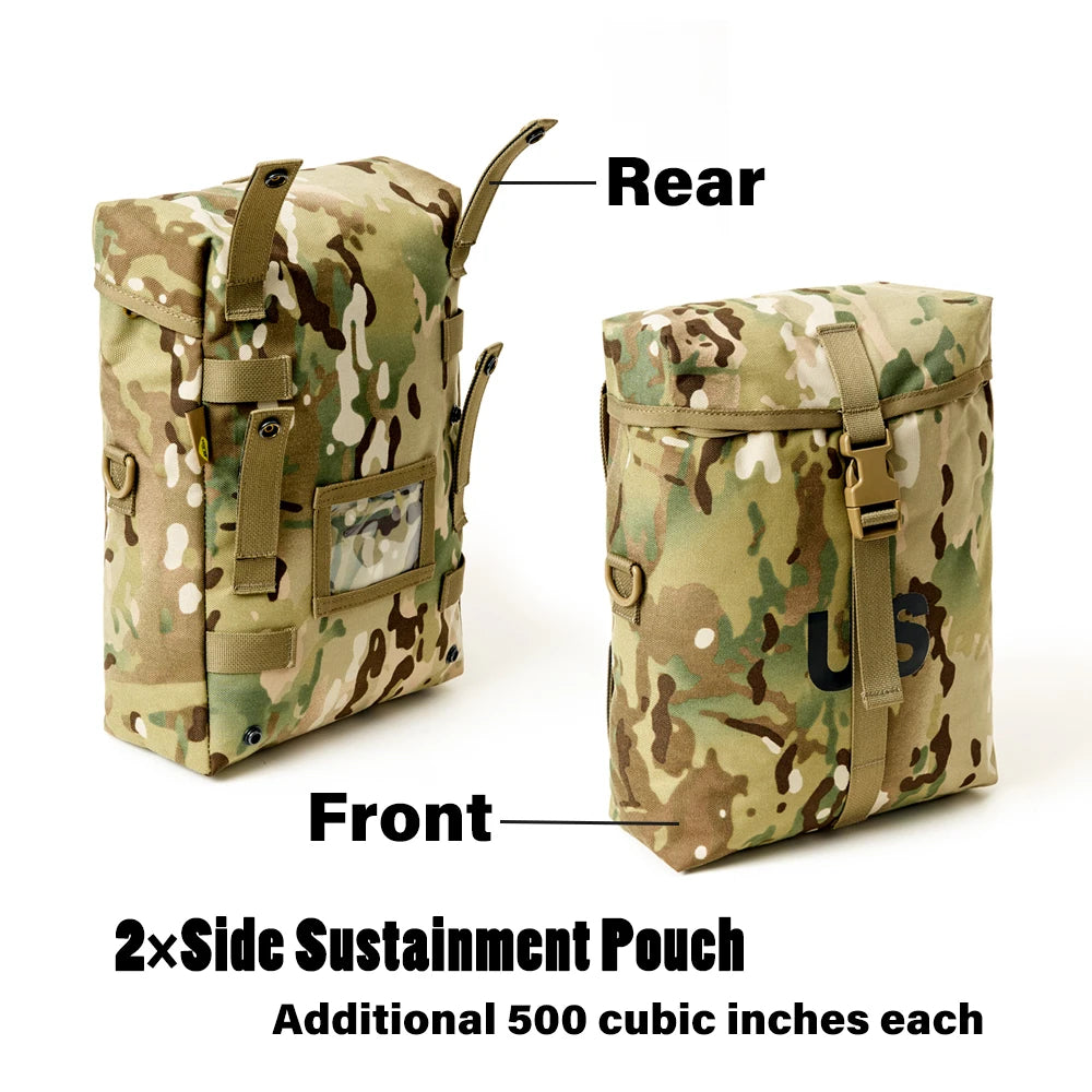 MT Military MOLLE Side Sustainment Accessory Pack 2Pcs Sustainment Supplies Pouch Army Utility Bags UPC / OCP