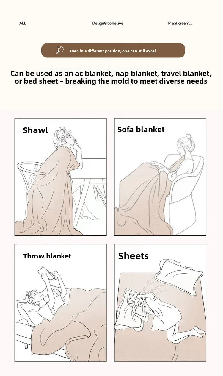 Solid Color Thickening Lamb Wool Multifunctional Duvet Blanket Bed Cover Bedspread on The Bed Keep Warm Winter Bed Blankets